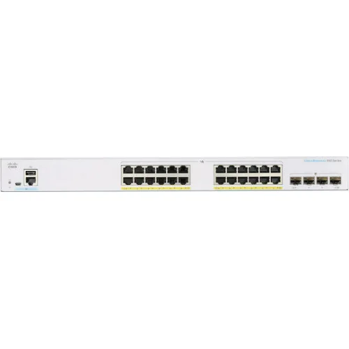 Cisco CBS350-24FP-4X-EU Managed L3 PoE+ Switch με 24 Θύρες Gigabit (1Gbps) Ethernet και 4 SFP Θύρες