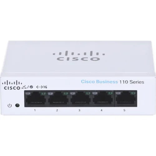 Cisco CBS110-5T-D Unmanaged L2 Switch με 5 Θύρες Gigabit (1Gbps) Ethernet