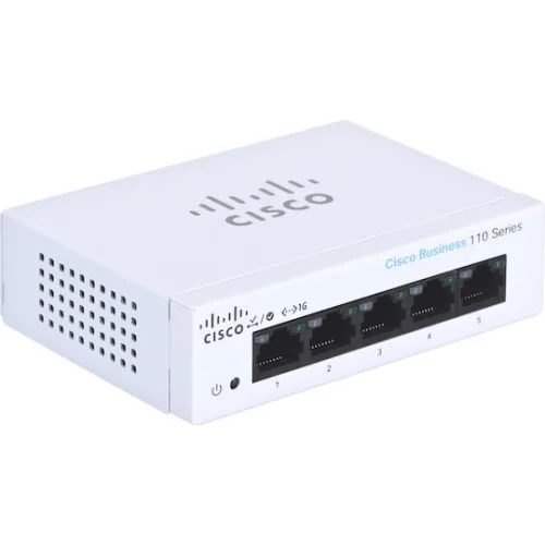 Cisco CBS110-5T-D Unmanaged L2 Switch με 5 Θύρες Gigabit (1Gbps) Ethernet