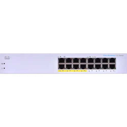 Cisco CBS110-16PP-EU Unmanaged L2 Switch με 16 Θύρες Gigabit (1Gbps) Ethernet