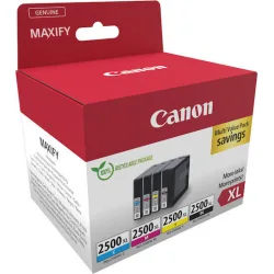 Canon PGI-2500XL Γνήσιο Πακέτο 4 Μελανιών Εκτυπωτή InkJet Κίτρινο / Κυανό / Ματζέντα / Μαύρο (9254B010)
