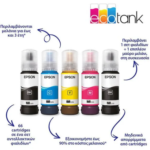 Epson EcoTank L3276 Έγχρωμο Πολυμηχάνημα Inkjet με WiFi και Mobile Print