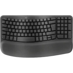 Logitech Wave Keys for Business Ασύρματο Πληκτρολόγιο Αγγλικό US Γκρι