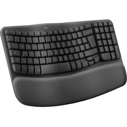 Logitech Wave Keys for Business Ασύρματο Πληκτρολόγιο Αγγλικό US Γκρι