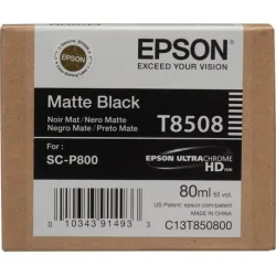 Epson T85080N Γνήσιο Μελάνι Εκτυπωτή InkJet Matte Μαύρο / Μαύρο (C13T85080N)