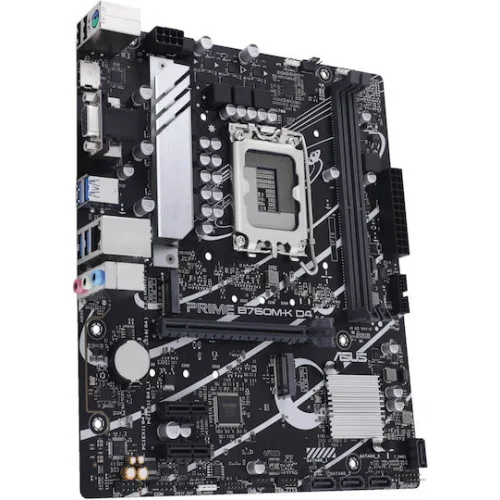 Asus PRIME B760M-K D4 Motherboard Micro ATX με Intel 1700 Socket 90MB1DS0-M0EAY0