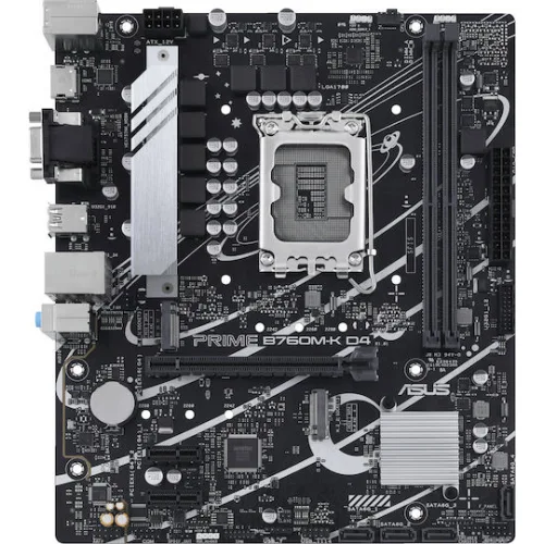 Asus PRIME B760M-K D4 Motherboard Micro ATX με Intel 1700 Socket 90MB1DS0-M0EAY0