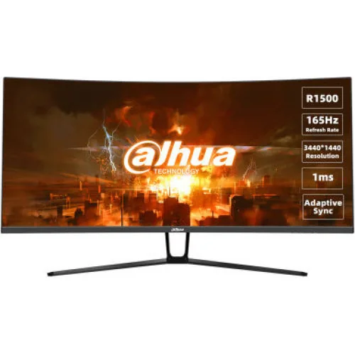 Dahua LM34-E330C VA Curved Gaming Monitor 34" QHD 3440x1440 165Hz με Χρόνο Απόκρισης 1ms GTG