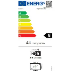 Lenovo ThinkVision 27 3D IPS Monitor 27" 4K 3840x2160 με Χρόνο Απόκρισης 4ms GTG