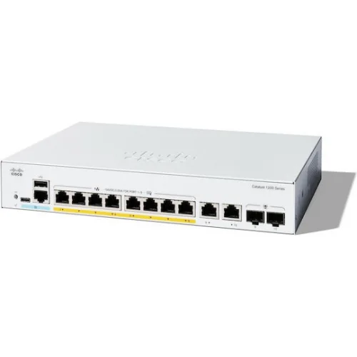 Cisco Catalyst C1200-8FP-2G Managed L2 Switch με 10 Θύρες Gigabit (1Gbps) Ethernet και 2 SFP Θύρες
