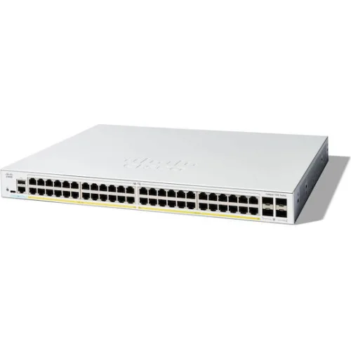 Cisco Catalyst 1200 L2 PoE+ Switch με 48 Θύρες Gigabit (1Gbps) Ethernet και 48 SFP Θύρες