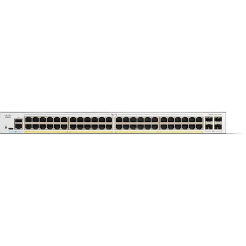 Cisco Catalyst 1200 L2 PoE+ Switch με 48 Θύρες Gigabit (1Gbps) Ethernet