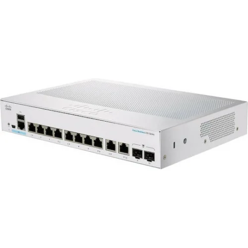 Cisco Catalyst C1300-8T-E-2G Managed L2 Switch με 10 Θύρες Gigabit (1Gbps) Ethernet και 2 SFP Θύρες