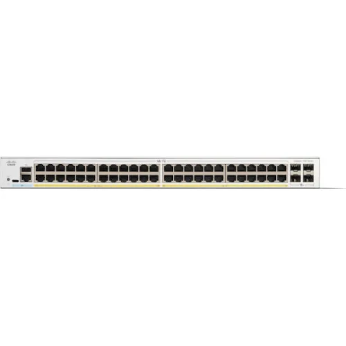 Cisco Catalyst C1300-48FP-4X Managed L2 PoE+ Switch με 48 Θύρες Gigabit (1Gbps) Ethernet και 4 SFP Θύρες