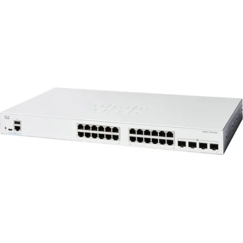 Cisco Catalyst C1300-24T-4X Managed L2 Switch με 24 Θύρες Gigabit (1Gbps) Ethernet και 4 SFP Θύρες