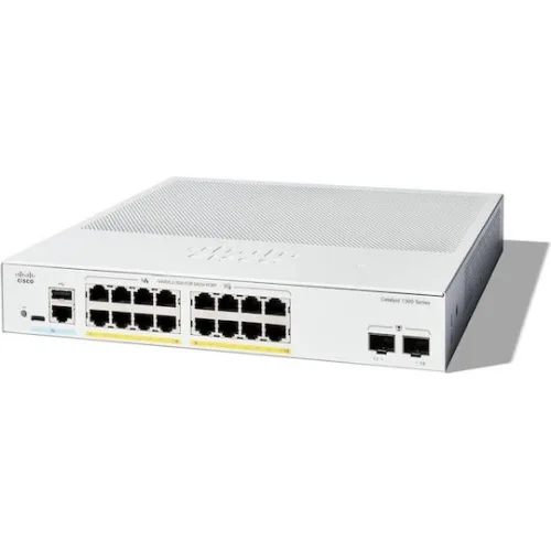 Cisco Catalyst C1300-24T-4X Managed L2 Switch με 24 Θύρες Gigabit (1Gbps) Ethernet και 4 SFP Θύρες