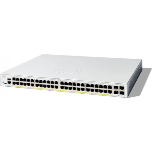 Cisco Catalyst C1200-48P-4X Managed L2 PoE+ Switch με 48 Θύρες Gigabit (1Gbps) Ethernet και 4 SFP Θύρες
