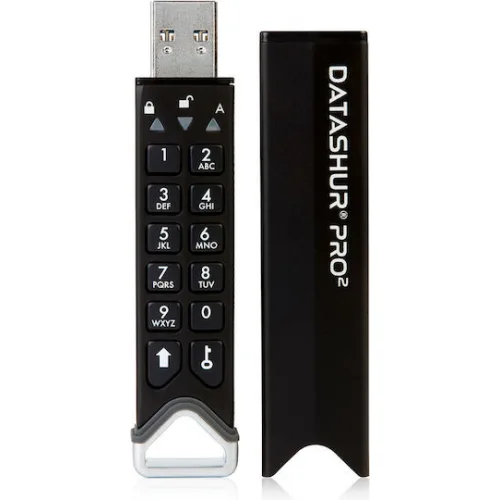 iStorage Datashur Pro2 64GB USB 3.1 Stick Μαύρο