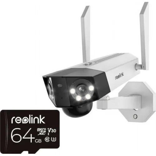 Reolink Duo Series IP Dual Κάμερα Παρακολούθησης 4G Full HD+ 6MP Αδιάβροχη Μπαταρίας με Αμφίδρομη Επικοινωνία και Φακό 2.8mm