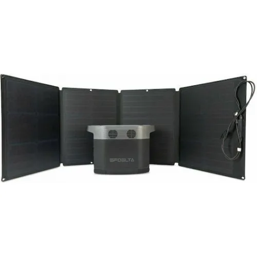 EcoFlow 110W Αναδιπλούμενος Ηλιακός Φορτιστής Επαναφορτιζόμενων Μπαταριών / Φορητών Συσκευών 110W 21.7V (50022004)