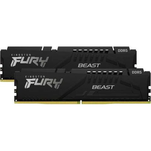 Kingston Fury Beast DDR5 64GB RAM με 2x32GB Modules και Ταχύτητα 6000 για Desktop