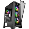 Supercase 29a Series Ackerman Gaming Midi Tower Κουτί Υπολογιστή με Πλαϊνό Παράθυρο και RGB Φωτισμό Μαύρο