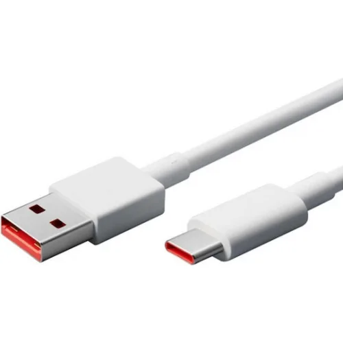 Xiaomi USB 3.1 Cable USB-C male - USB-A 120W Λευκό 1m (BHR6032GL) Bulk