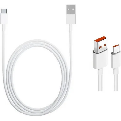 Xiaomi USB 3.1 Cable USB-C male - USB-A 120W Λευκό 1m (BHR6032GL) Bulk