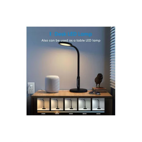 Meross WiFi Επιτραπέζιο Διακοσμητικό Φωτιστικό LED Μαύρο