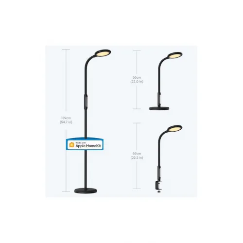 Meross WiFi Επιτραπέζιο Διακοσμητικό Φωτιστικό LED Μαύρο