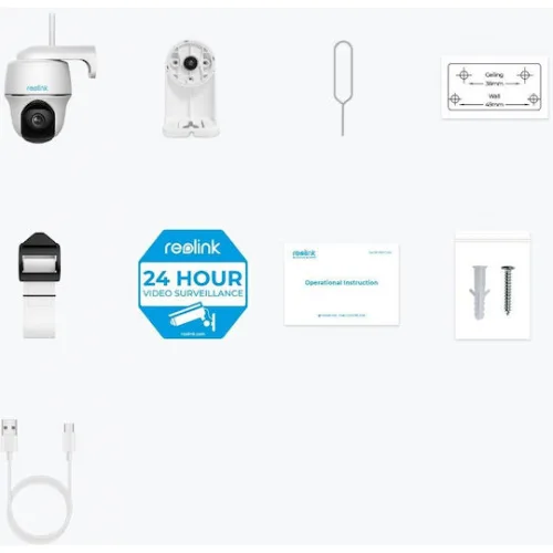 Reolink B430 IP Κάμερα Παρακολούθησης Wi-Fi Full HD+ 4MP Αδιάβροχη Μπαταρίας με Αμφίδρομη Επικοινωνία