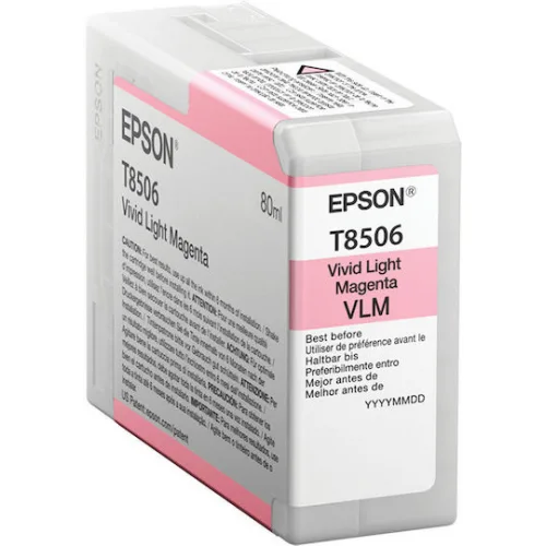 Epson Γνήσιο Μελάνι Εκτυπωτή InkJet Ανοιχτό Ματζέντα (C13T85060N)