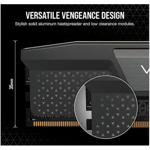 Corsair Vengeance DDR5 64GB RAM με 2x32GB Modules και Ταχύτητα 5200 για Desktop