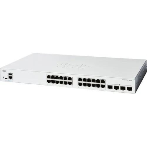Cisco Catalyst 1200 v1 Managed L2 PoE+ Switch με 24 Θύρες Gigabit (1Gbps) Ethernet