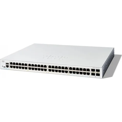 Cisco Catalyst C1300-48T-4X Managed L2 Switch με 48 Θύρες Gigabit (1Gbps) Ethernet και 4 SFP Θύρες