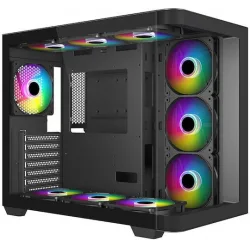 Supercase HallStatt HA30A Gaming Midi Tower Κουτί Υπολογιστή με Πλαϊνό Παράθυρο και ARGB Φωτισμό Μαύρο