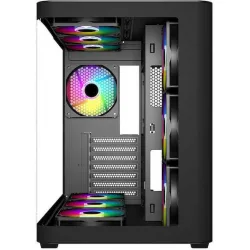 Supercase HallStatt HA30A Gaming Midi Tower Κουτί Υπολογιστή με Πλαϊνό Παράθυρο και ARGB Φωτισμό Μαύρο