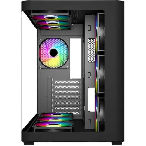 Supercase HallStatt HA30A Gaming Midi Tower Κουτί Υπολογιστή με Πλαϊνό Παράθυρο και ARGB Φωτισμό Μαύρο