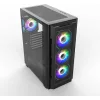 Supercase UR16A-G – Uriel Gaming Midi Tower Κουτί Υπολογιστή με Πλαϊνό Παράθυρο και RGB Φωτισμό Μαύρο