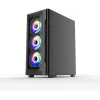 Supercase UR16A-G – Uriel Gaming Midi Tower Κουτί Υπολογιστή με Πλαϊνό Παράθυρο και RGB Φωτισμό Μαύρο