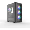 Supercase UR16A-G – Uriel Gaming Midi Tower Κουτί Υπολογιστή με Πλαϊνό Παράθυρο και RGB Φωτισμό Μαύρο