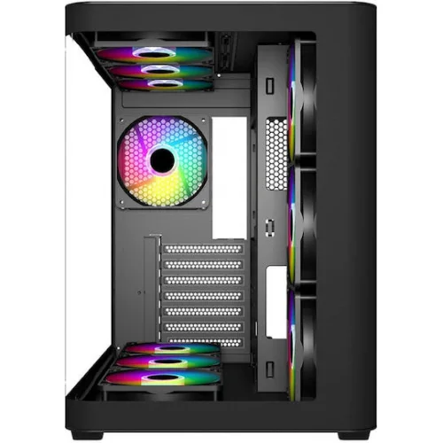 Supercase UR16A-G – Uriel Gaming Midi Tower Κουτί Υπολογιστή με Πλαϊνό Παράθυρο και RGB Φωτισμό Μαύρο
