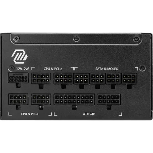 MSI MAG A1250GL 1250W Μαύρο Τροφοδοτικό Υπολογιστή Full Modular 80 Plus Gold