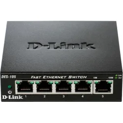 D-Link DES-105 Unmanaged L2 Switch με 5 Θύρες Ethernet