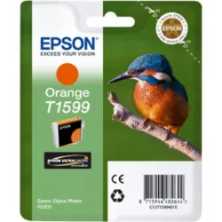 Epson T1599 Γνήσιο Μελάνι Εκτυπωτή InkJet Πορτοκαλί (C13T15994010)