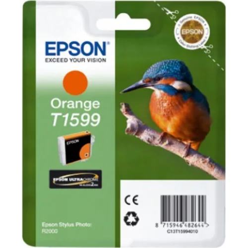 Epson T1599 Γνήσιο Μελάνι Εκτυπωτή InkJet Πορτοκαλί (C13T15994010)