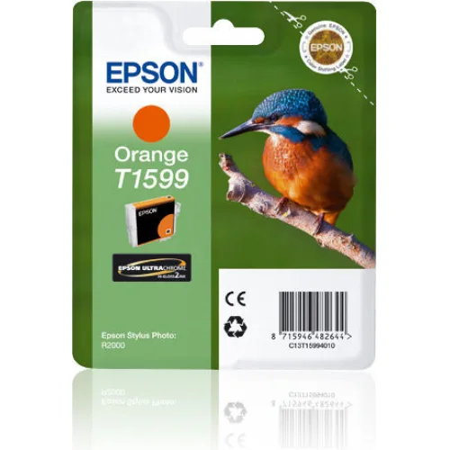 Epson T1599 Γνήσιο Μελάνι Εκτυπωτή InkJet Πορτοκαλί (C13T15994010)