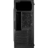 Aerocool Streak Gaming Midi Tower Κουτί Υπολογιστή με Πλαϊνό Παράθυρο και RGB Φωτισμό Μαύρο