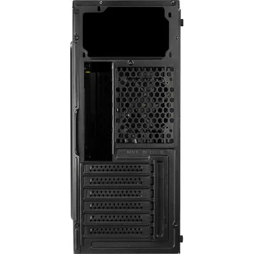 Aerocool Streak Gaming Midi Tower Κουτί Υπολογιστή με Πλαϊνό Παράθυρο και RGB Φωτισμό Μαύρο