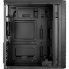 Aerocool Streak Gaming Midi Tower Κουτί Υπολογιστή με Πλαϊνό Παράθυρο και RGB Φωτισμό Μαύρο